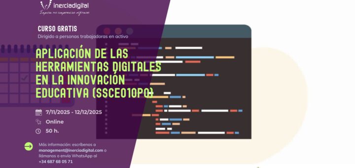 Curso online de herramientas digitales para innovación educativa
