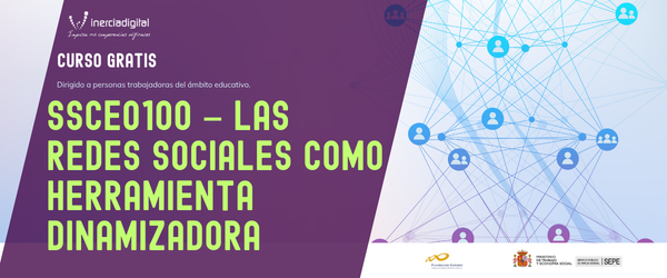 Alumno realizando el curso redes sociales sepe en la plataforma online de Inercia Digital