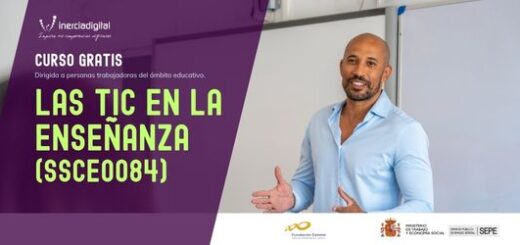 Docente realizando el curso las TIC en la enseñanza
